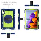 For Xiaomi Redmi Pad 2 360 Degree Rotation PC Contrast Silicone Tablet Case(Navy Blue + Yellow Green) - 3