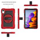 For Xiaomi Redmi Pad 2 360 Degree Rotation PC Contrast Silicone Tablet Case(Red + Black) - 3