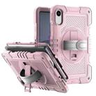 For Xiaomi Redmi Pad 2 360 Degree Rotation PC Contrast Silicone Tablet Case(Rose Gold) - 2