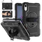For Xiaomi Redmi Pad 2 360 Degree Rotation PC Contrast Silicone Tablet Case(Black) - 2