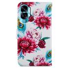 For Honor 90 Lite Painted Pattern Horizontal Flip Leather Phone Case(Peacock Flower) - 3