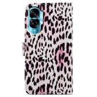 For Honor 90 Lite Painted Pattern Horizontal Flip Leather Phone Case(Leopard) - 3
