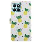 For Honor X6A Painted Pattern Horizontal Flip Leather Phone Case(Pineapple) - 3