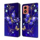 For Motorola Moto G Play 2024 Crystal 3D Shockproof Protective Leather Phone Case(Diamond Butterfly) - 1