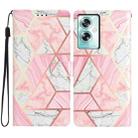 For OPPO A79 5G / A2 5G Colored Drawing Leather Phone Case(Pink Marble) - 1