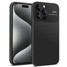 For iPhone 15 Pro Max Laminated Large Window TPU Phone Case(Black) - 1