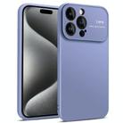 For iPhone 15 Pro Laminated Large Window TPU Phone Case(Blue) - 1