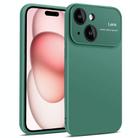 For iPhone 15 Plus Laminated Large Window TPU Phone Case(Green) - 1