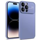 For iPhone 14 Pro Laminated Large Window TPU Phone Case(Blue) - 1