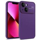 For iPhone 13 Laminated Large Window TPU Phone Case(Purple) - 1