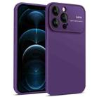 For iPhone 12 Pro Max Laminated Large Window TPU Phone Case(Purple) - 1