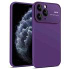 For iPhone 11 Pro Max Laminated Large Window TPU Phone Case(Purple) - 1