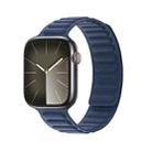 For Apple Watch SE 2023 44mm DUX DUCIS BL Series Loop Magnetic Watch Band(Blue) - 1