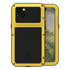 For iPhone 15 Plus LOVE MEI Metal Shockproof Life Waterproof Dustproof Phone Case(Yellow) - 1