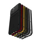 For iPhone 16 Pro LOVE MEI Metal Shockproof Life Waterproof Dustproof Phone Case(Red) - 2