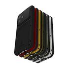 For iPhone 16 LOVE MEI Metal Shockproof Life Waterproof Dustproof Phone Case(Army Green) - 2