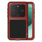 For Huawei Mate 60 Pro / 60 Pro+ LOVE MEI Metal Shockproof Life Waterproof Dustproof Phone Case(Red) - 1