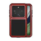 For Huawei Mate 60 LOVE MEI Metal Shockproof Life Waterproof Dustproof Phone Case(Red) - 1