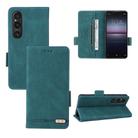 For Sony Xperia 1 VI 2024 Magnetic Clasp Leather Phone Case(Green) - 1