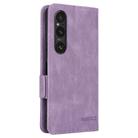 For Sony Xperia 1 VI 2024 Magnetic Clasp Leather Phone Case(Purple) - 3