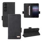 For Sony Xperia 1 VI 2024 Magnetic Clasp Leather Phone Case(Black) - 1