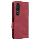 For Sony Xperia 1 VI 2024 Magnetic Clasp Leather Phone Case(Red) - 3