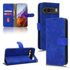 For Google Pixel 9 Pro Skin Feel Magnetic Flip Leather Phone Case(Blue) - 1