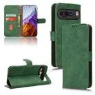 For Google Pixel 9 Pro Skin Feel Magnetic Flip Leather Phone Case(Green) - 1