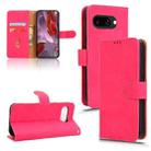 For Google Pixel 9a Skin Feel Magnetic Flip Leather Phone Case(Rose Red) - 1