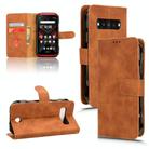 For Kyocera Torque G06 KYG03 Skin Feel Magnetic Flip Leather Phone Case(Brown) - 1