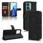 For Oukitel C35 / C36 Skin Feel Magnetic Flip Leather Phone Case(Black) - 1