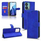 For Oukitel C35 / C36 Skin Feel Magnetic Flip Leather Phone Case(Blue) - 1