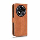 For Oukitel C37 Skin Feel Magnetic Flip Leather Phone Case(Brown) - 3