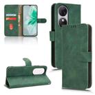 For Oukitel C38 Skin Feel Magnetic Flip Leather Phone Case(Green) - 1