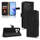 For Oukitel C50 Skin Feel Magnetic Flip Leather Phone Case(Black) - 1