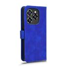 For Oukitel C50 Skin Feel Magnetic Flip Leather Phone Case(Blue) - 3