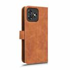 For Oukitel C53 Skin Feel Magnetic Flip Leather Phone Case(Brown) - 3