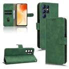 For Oukitel C61 Skin Feel Magnetic Flip Leather Phone Case(Green) - 1