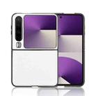 For Huawei Pura X PU Leather PC Phone Case(White) - 3