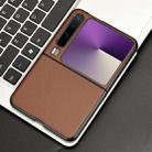 For Huawei Pura X PU Leather PC Phone Case(Brown) - 2