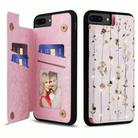 For iPhone 8 Plus / 7 Plus Printed Double Buckle RFID Anti-theft Phone Case(Dried Flower World) - 1