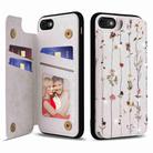 For iPhone SE 2022 / SE 2020 Printed Double Buckle RFID Anti-theft Phone Case(Dried Flower World) - 1