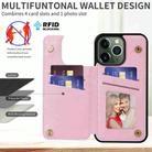 For iPhone 11 Pro Max Printed Double Buckle RFID Anti-theft Phone Case(Rose) - 2