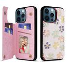For iPhone 12 Pro Max Printed Double Buckle RFID Anti-theft Phone Case(Blossoming Flowers) - 1