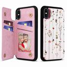 For iPhone XS Max Printed Double Buckle RFID Anti-theft Phone Case(Dried Flower World) - 1