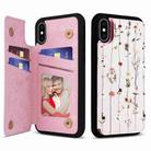 For iPhone XS / X Printed Double Buckle RFID Anti-theft Phone Case(Dried Flower World) - 1