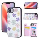 For iPhone 16e Printed Double Buckle RFID Anti-theft Phone Case(Blossoming Flowers) - 1