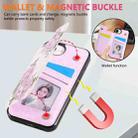 For iPhone 16e Printed Double Buckle RFID Anti-theft Phone Case(Rose) - 3
