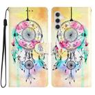For Samsung Galaxy A35 Colored Drawing Leather Phone Case(Dream Catcher) - 1