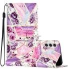 For Samsung Galaxy A26 5G Colored Drawing Leather Phone Case(Purple Marble) - 1